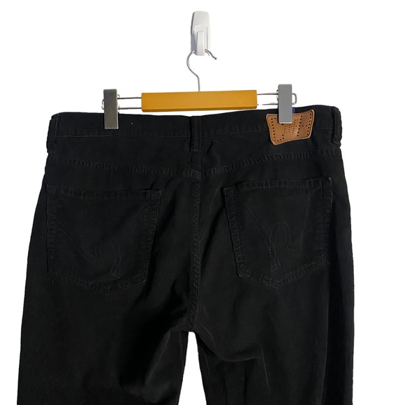 Citizens of Humanity Men's Black SID Straight Leg Corduroy Pants - Picture 10 of 11